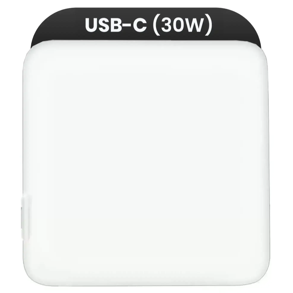 30W USB-C Power Wall Adapter For iPhone / iPad / Watch / iPad / MacBook (Used OEM Pull Grade: New)
